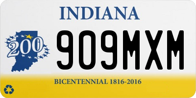 IN license plate 909MXM