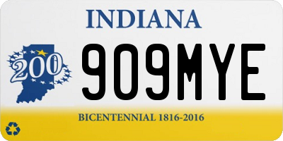 IN license plate 909MYE