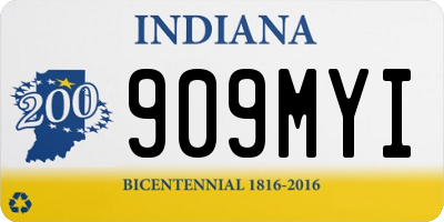 IN license plate 909MYI