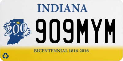 IN license plate 909MYM