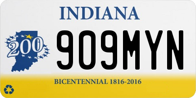 IN license plate 909MYN