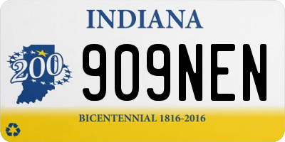 IN license plate 909NEN