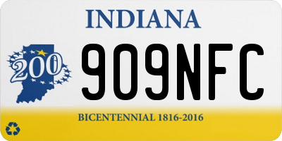 IN license plate 909NFC