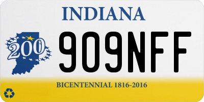 IN license plate 909NFF