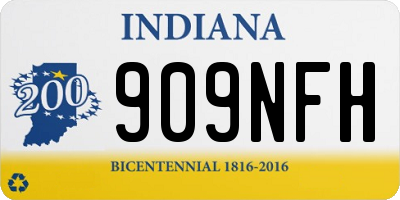 IN license plate 909NFH