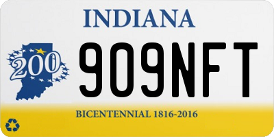 IN license plate 909NFT