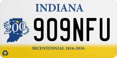 IN license plate 909NFU