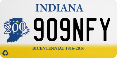 IN license plate 909NFY