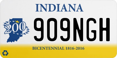 IN license plate 909NGH