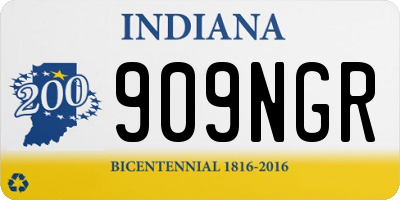 IN license plate 909NGR