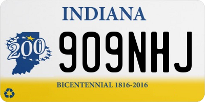 IN license plate 909NHJ