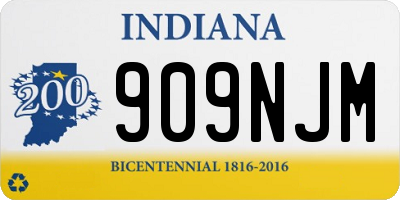 IN license plate 909NJM