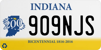 IN license plate 909NJS