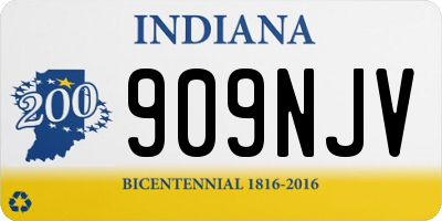 IN license plate 909NJV