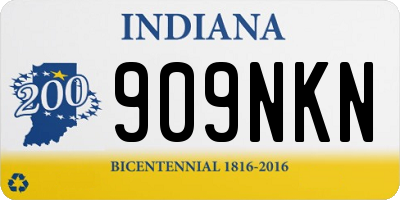 IN license plate 909NKN