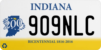 IN license plate 909NLC