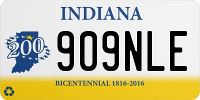 IN license plate 909NLE