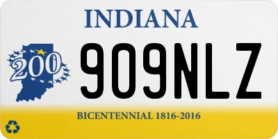 IN license plate 909NLZ
