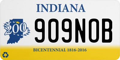 IN license plate 909NOB