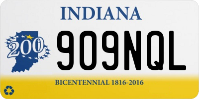 IN license plate 909NQL