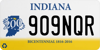 IN license plate 909NQR