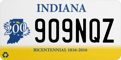IN license plate 909NQZ