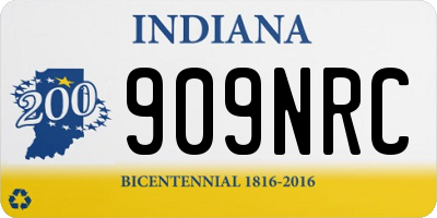 IN license plate 909NRC