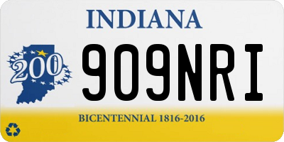 IN license plate 909NRI