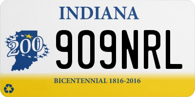 IN license plate 909NRL