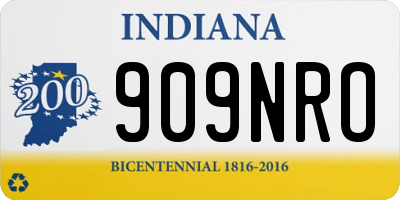 IN license plate 909NRO
