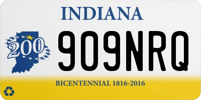 IN license plate 909NRQ