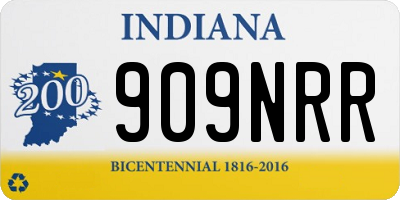 IN license plate 909NRR