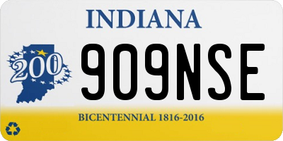 IN license plate 909NSE