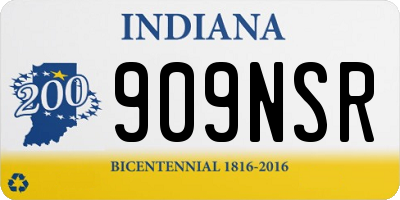IN license plate 909NSR