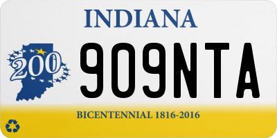 IN license plate 909NTA