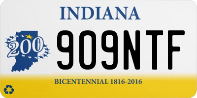 IN license plate 909NTF