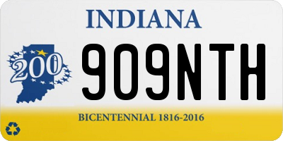 IN license plate 909NTH