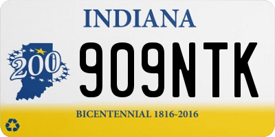 IN license plate 909NTK