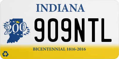 IN license plate 909NTL