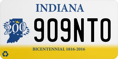 IN license plate 909NTO