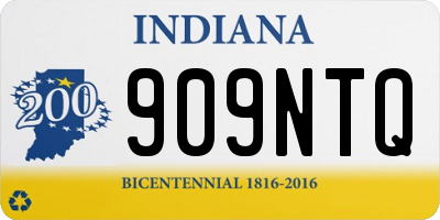 IN license plate 909NTQ