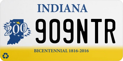 IN license plate 909NTR