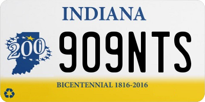IN license plate 909NTS