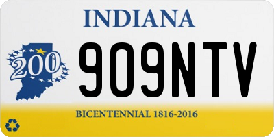 IN license plate 909NTV