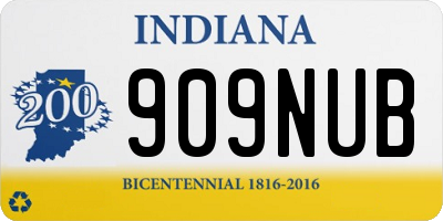 IN license plate 909NUB