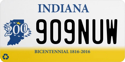 IN license plate 909NUW