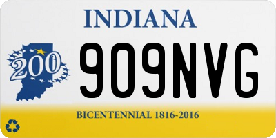 IN license plate 909NVG