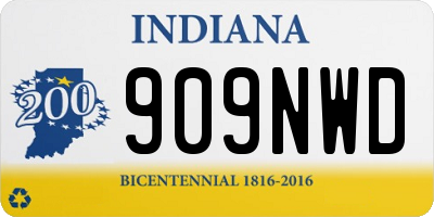 IN license plate 909NWD