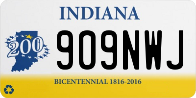 IN license plate 909NWJ