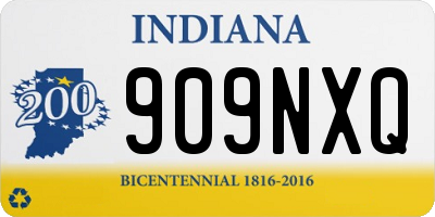 IN license plate 909NXQ